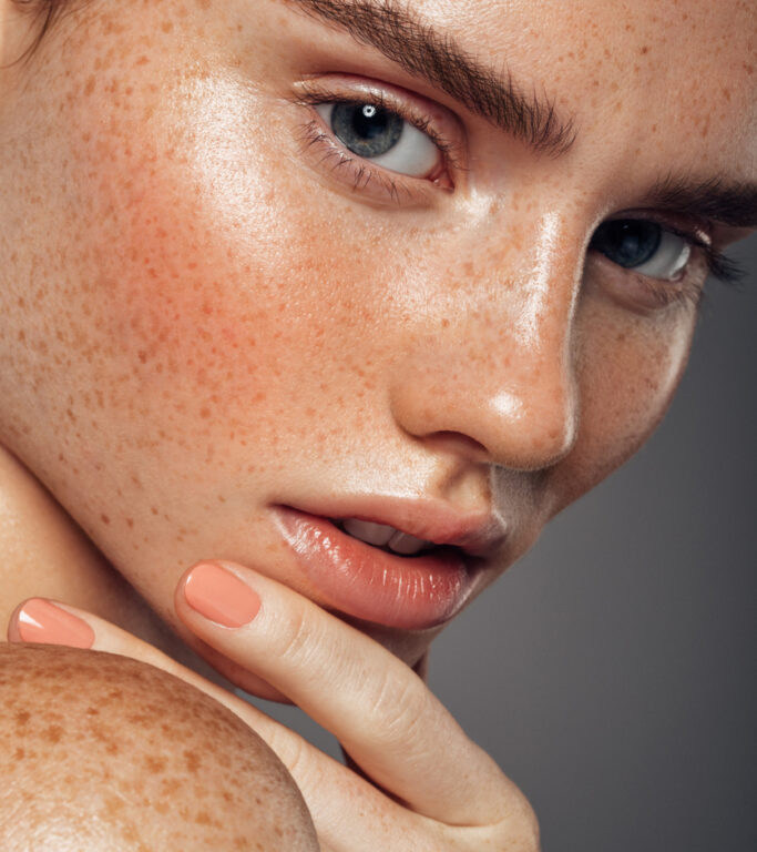 Tender portrait of a girl